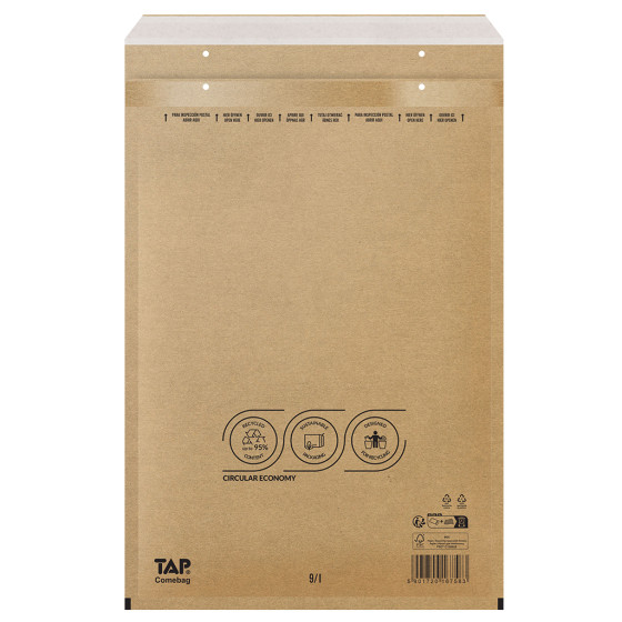 Koperty bąbelkowe Powietrzna koperta ochronna 9/I EKO TAP 320 x 455mm brąz 100szt