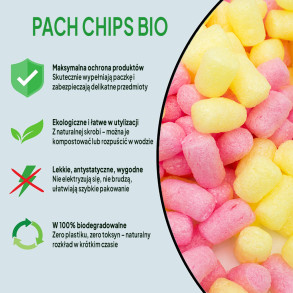 Lemoniada Malinowa - Wypełniacz skrobiowy Chrupack Pack Chips Bio 200l