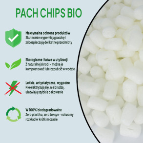 Wypełniacz ekologiczny Chrupack Pack Chips Bio 100 litrów biały