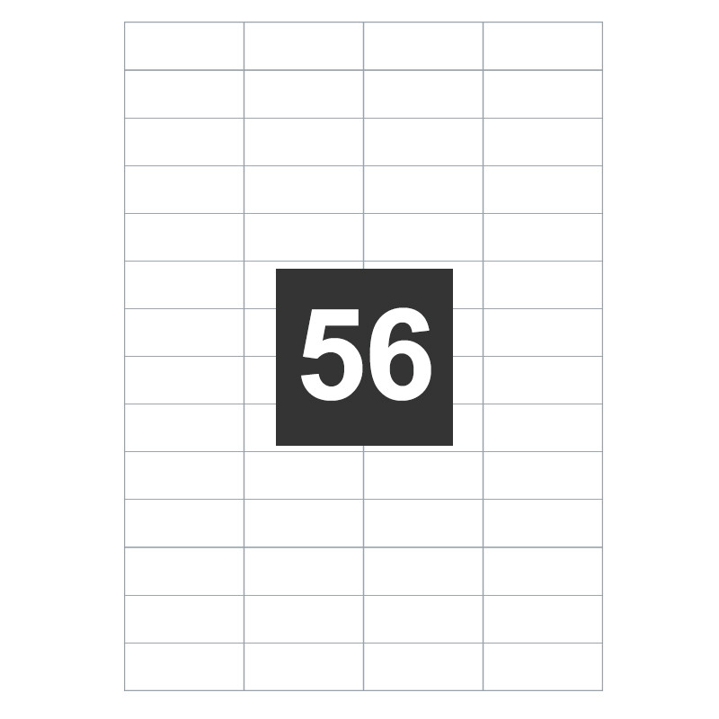 Etykiety A4 52,5x21,2mm 5600szt