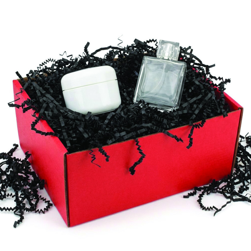 Wiórki papierowe Czarne 1 kg - ekologiczny wypełniacz do pakowania