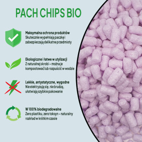 Wypełniacz eko skrobiowy Chrupack Pack Chips Bio Premium 400l lawendowy