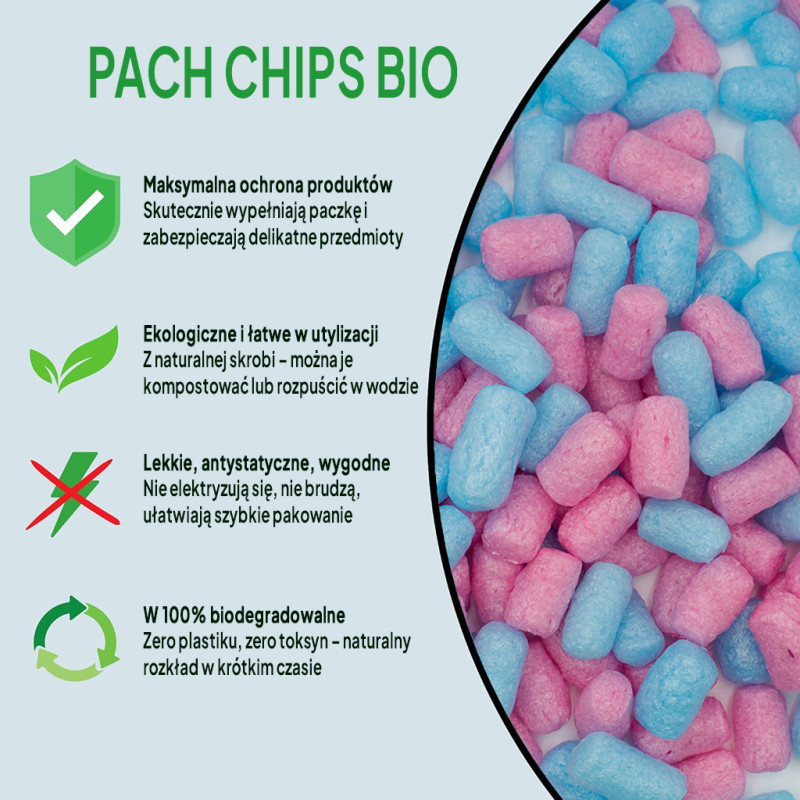 Bubble Gum - Wypełniacz skrobiowy Chrupack Pack Chips Bio 200l