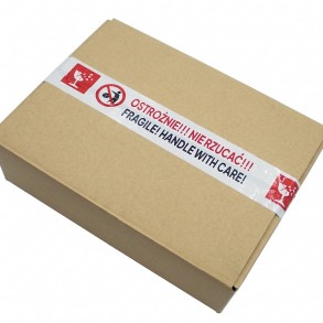 Taśma pakowa FRAGILE OSTROŻNIE NIE RZUCAĆ 48x60mb