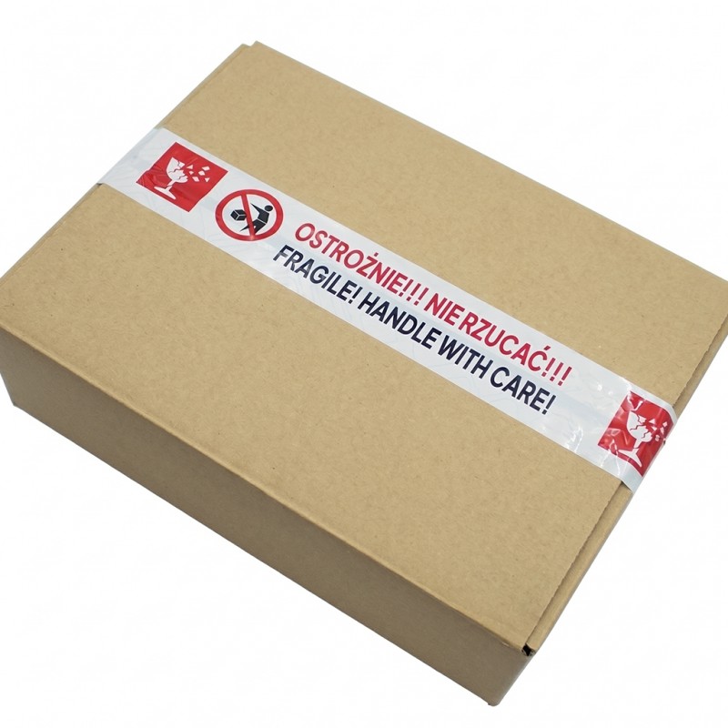 Taśma pakowa FRAGILE OSTROŻNIE NIE RZUCAĆ 48x60mb