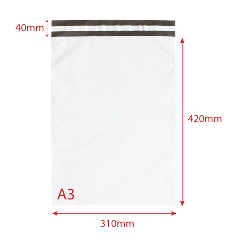 Foliopaki kurierskie A3 310x420 mm 50 szt. – koperty foliowe