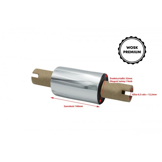Kalka woskowa premium 100mm x 74mb 1/2cala OUT Kalka woskowa premium 100mm x 74mb 1/2cala OUT