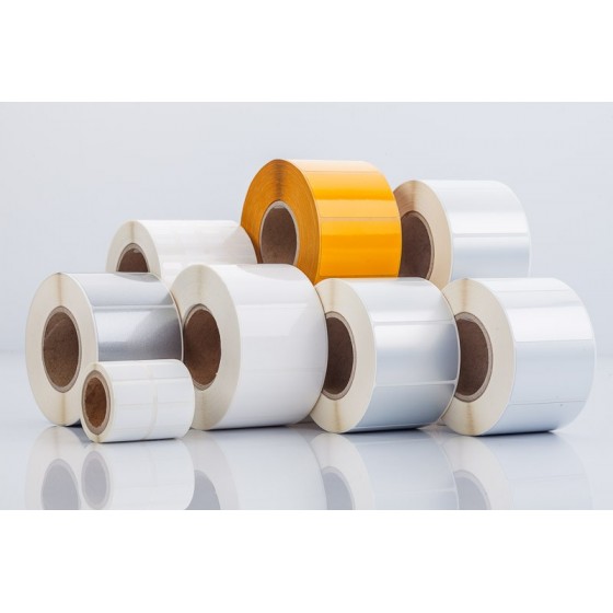 Etykiety Winylowe Srebrne 30x15 1000szt Etykiety Winylowe Srebrne 30x15 1000szt