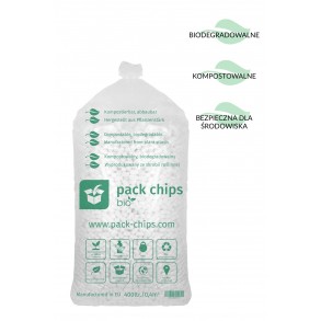 Wypełniacz eko skrobiowy Pack Chips Bio 400l biały PL