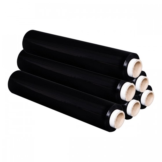 Folia stretch Czarna 3kg 23my Folia stretch Czarna 3kg 23my