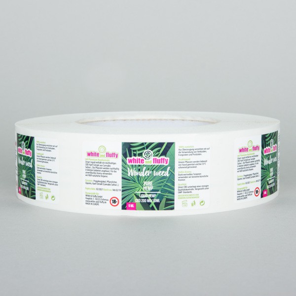 etykiety White and Fluffy